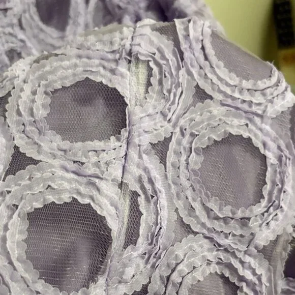 EShakti purple Circle Tulle Midi Fit Flare Dress NWOT Sz 8 custom - Picture 11 of 11